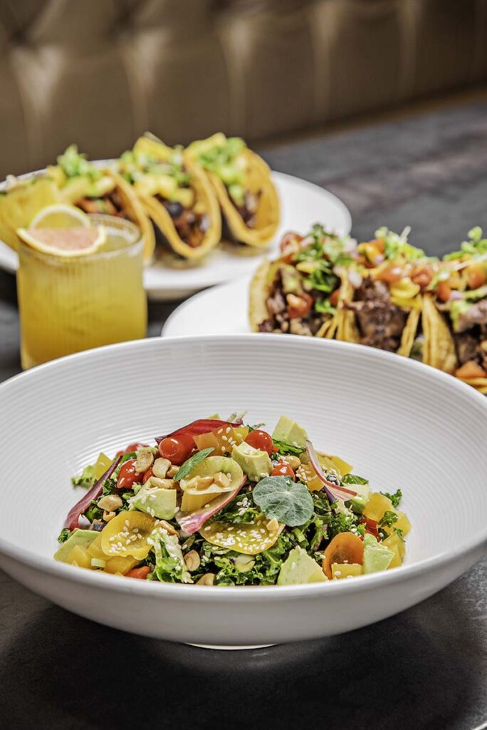 Thai chopped salad is one of many multicultural dishes available at La Condesa Eatery. Photo by Donna Victor